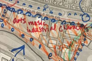 Four Mile Run Valley arts area concept sketch (via Arlington County)
