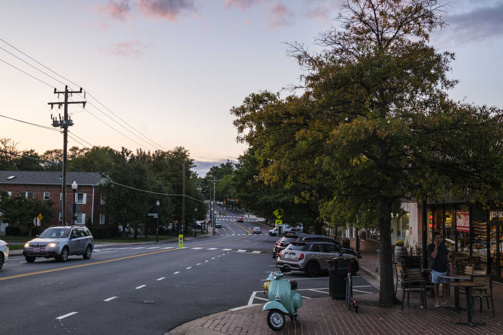 Westover at dusk (staff photo by Jay Westcott)