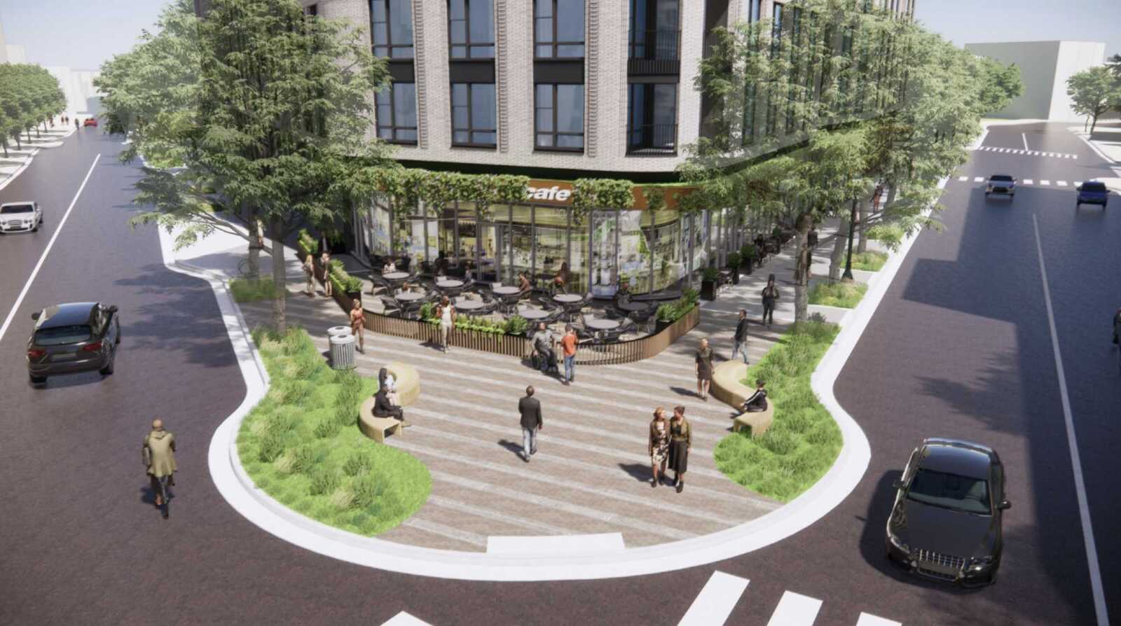 New renderings show apartment building proposed to replace Clarendon ...