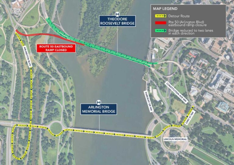 Bridge Reroute Closure of Roosevelt Bridge ramp from Route 50 goes into effect next ...