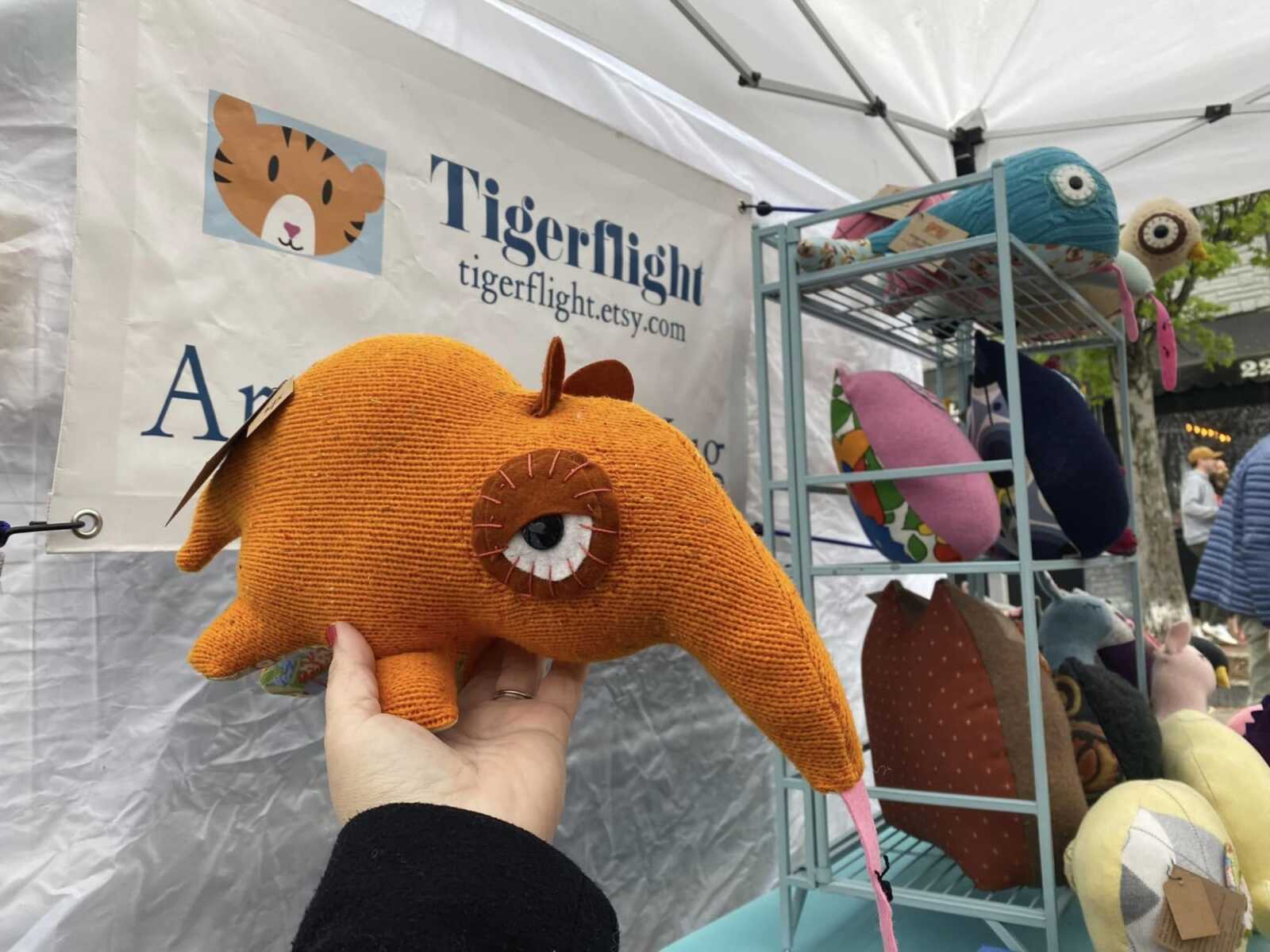 Tigerflight at SPARK! art market on Sunday, 5/3 (photo: tigerflight.etsy.com )