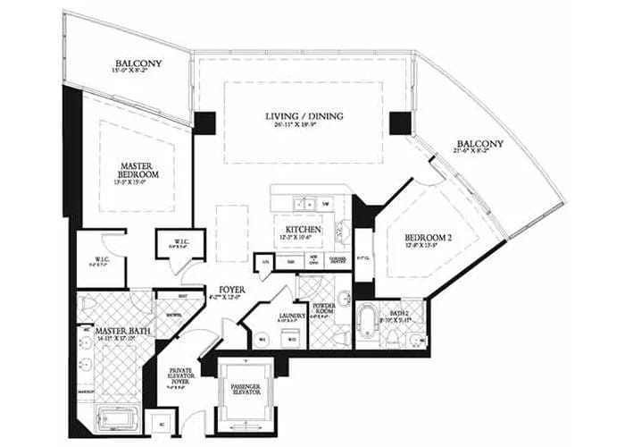 Plan from Turnberry Tower