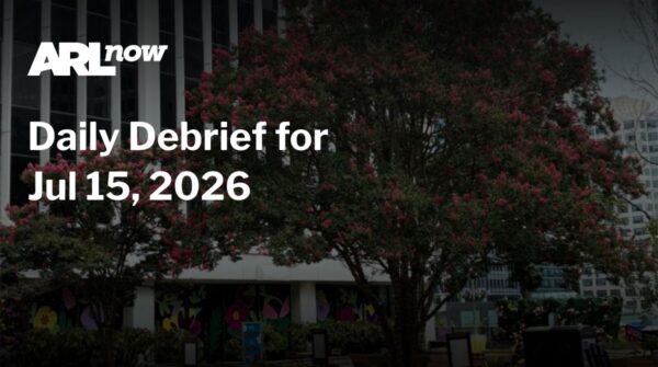 ARL Now Daily Debrief header with the date July 15, 2026 over a tree-lined urban backdrop.