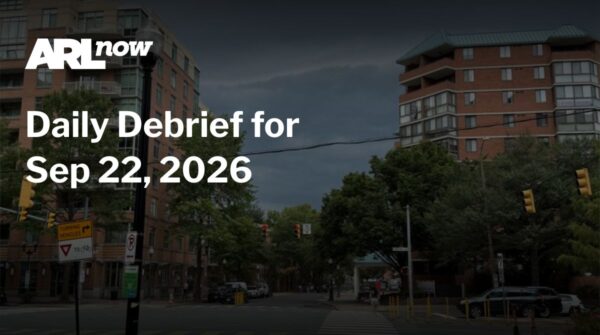 Hero image for ARL Now: street scene with bold white text 'Daily Debrief for Sep 22, 2026' and ARL Now logo in the top left.