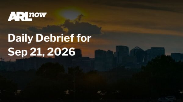 ARL Now logo over a sunset city skyline with the headline 'Daily Debrief for Sep 21, 2026'.