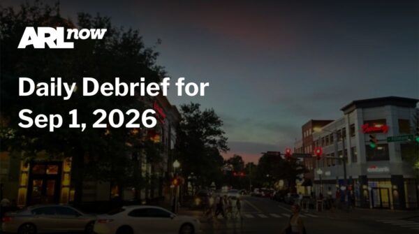 ARL Now header banner: 'Daily Debrief for Sep 1, 2026' over a dusk city street scene with lights.