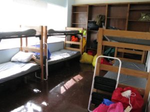 Sleeping quarters in Arlington County's emergency winter shelter