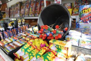 Fireworks booth at the corner of Columbia Pike and Glebe Road (file photo)