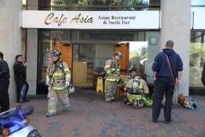 Kitchen fire at Cafe Asia in Rosslyn