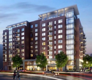 New apartment building proposed for former Crystal City Post Office site (rendering courtesy Kettler)