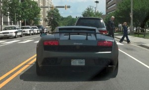 Lamborghini spotted on Courthouse Road