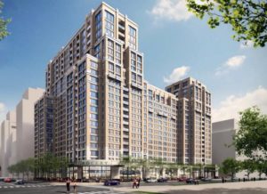 Rendering of Vornado's planned Metropolitan Park apartment building