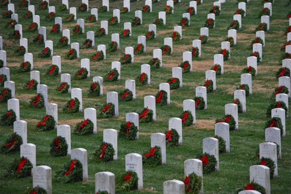 Wreaths at Arlington National Cemetery by Sunday Money