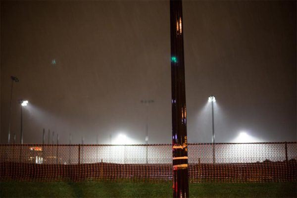 Foggy lights at Washington-Lee High School by Ddimick