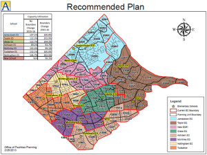 Recommended plan for new school boundaries