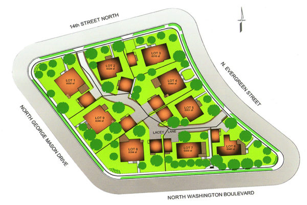 Lacey Lane subdivision plan