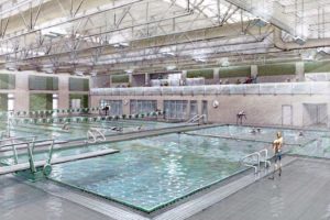 Sketch of the new Wakefield High School aquatics center