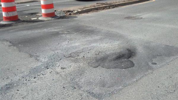 Pothole on N. Courthouse Road