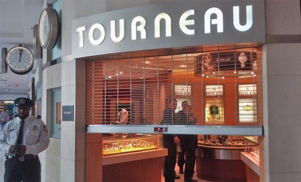 A smash and grab robbery at the Tourneau store at Pentagon City mall on 3/19/13
