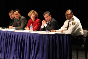 Rep. Jim Moran's panel discussion on gun violence at Washington-Lee high school