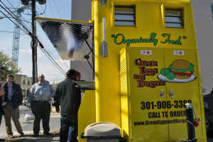 Green Eggs and Burgers cart (photo by Aaron Kraut)