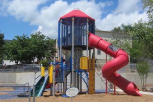 Renovated playground at High View Park (photo via Arlington County)