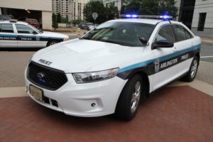 New Arlington police car