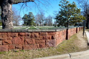 Seneca Wall at Arlington Cemetery (photo courtesy Garrett Peck)