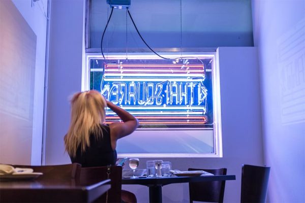 Neon sign at Thai Square restaurant (Flickr photo by Ddimick)