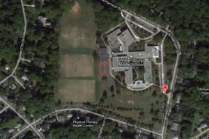 Williamsburg Middle School overhead view (via Google Maps)