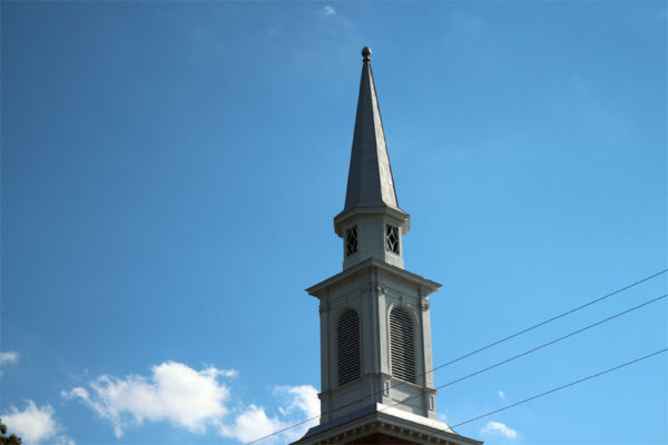 Church steeple in Arlington