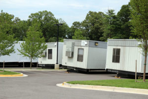 Yorktown High School classroom trailers