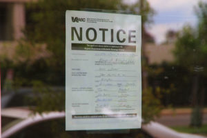ABC permit notice for Water and Wall in Virginia Square