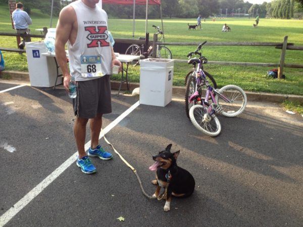 The third place finisher in Friday's Lost Dog 5K in Bluemont Park (courtesy photo)