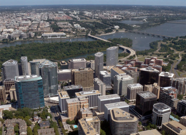 Aerial view of Rosslyn (Photo courtesy Pete Roof/Alt Gobo MediaWorks LLC)