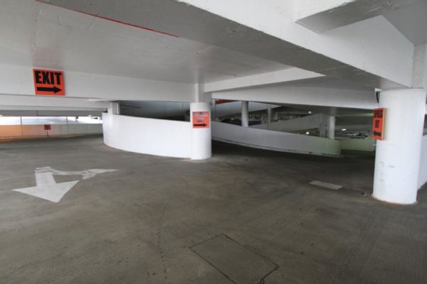 Inside the Ballston parking garage